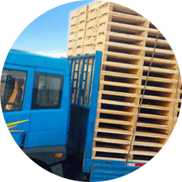 木托盘堆放